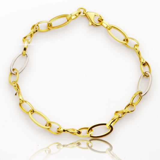 Златна олекотена гривна