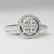 Пръстен от бяло злато с диаманти 0.66ct. - Yaniko Gold