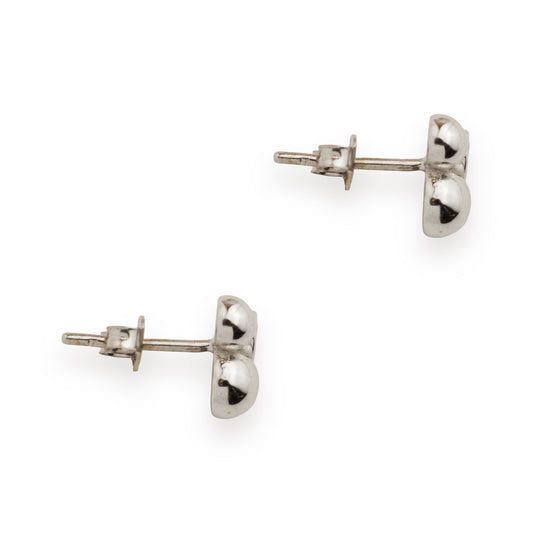 Златни обици от бяло злато