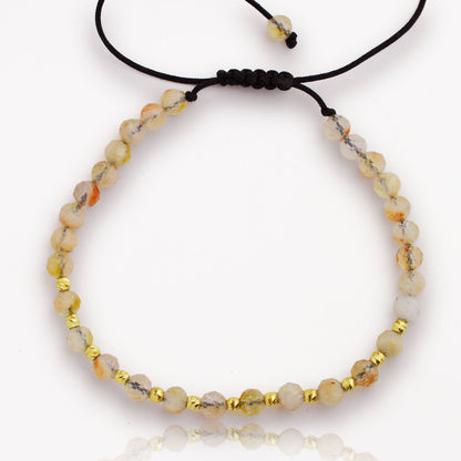 Злато на конец със слънчев камък