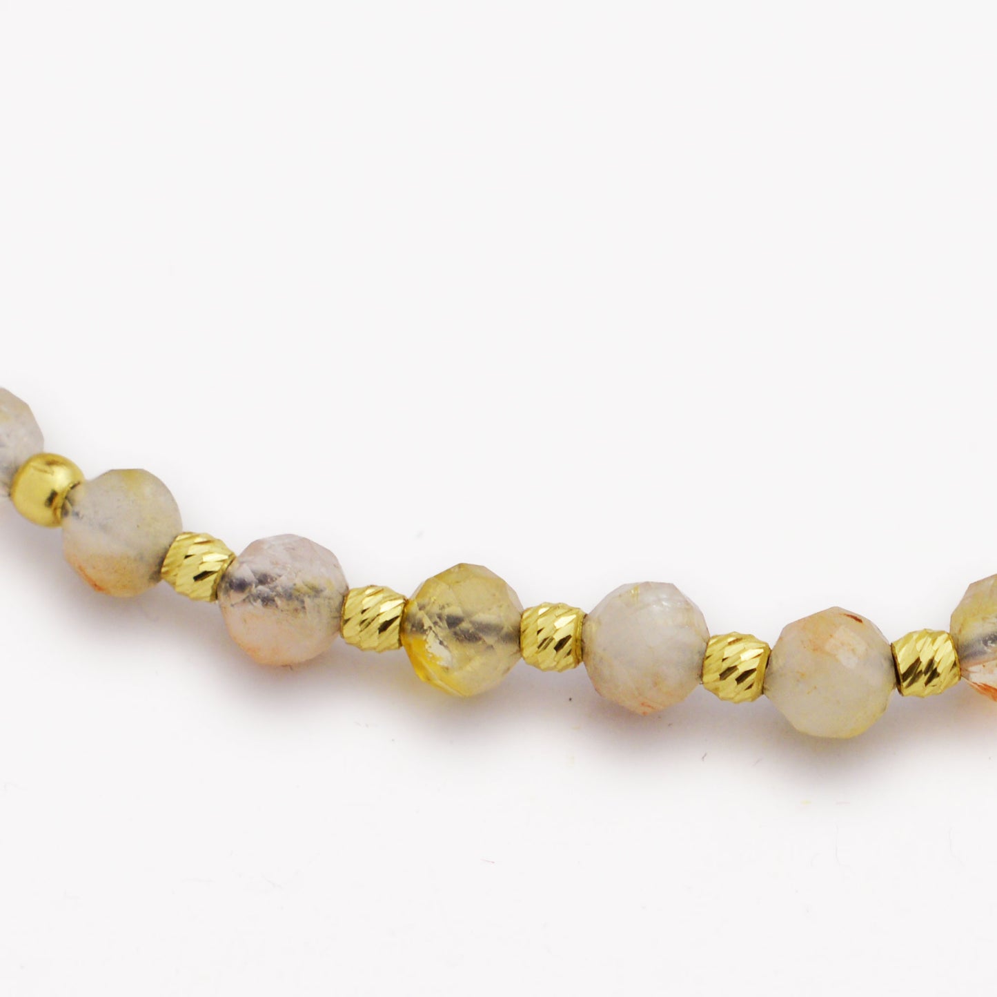 Злато на конец със слънчев камък