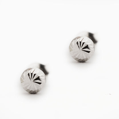 Златни обици от бяло злато