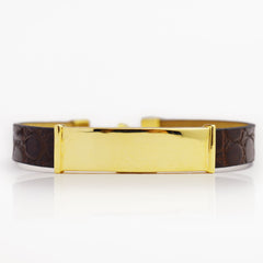 Bulgarian thick leather bracelet