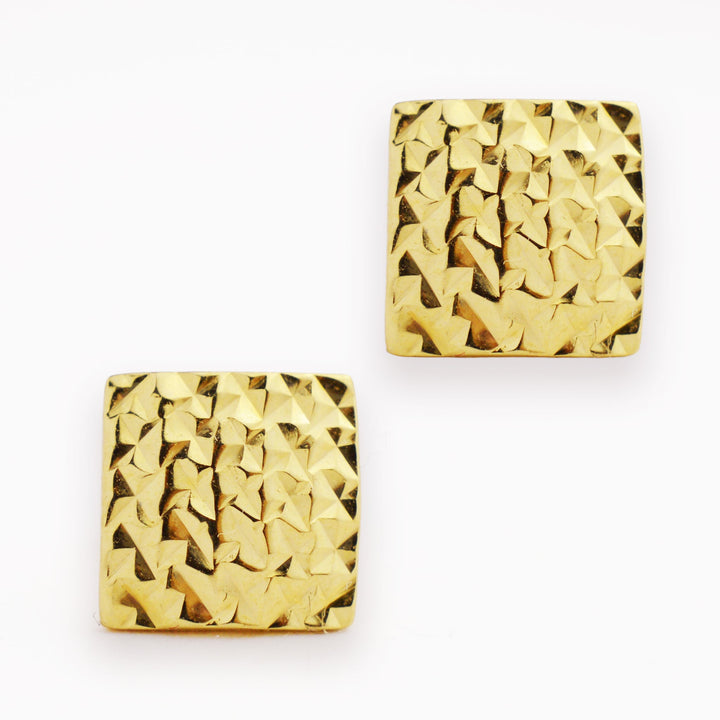 Златни обици на винт (14мм) Yaniko Gold