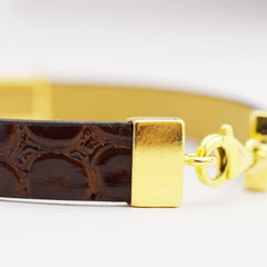 Bulgarian thick leather bracelet