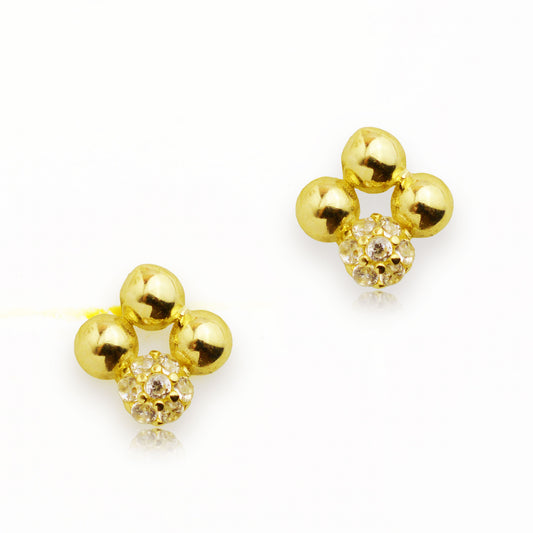 Златни обици на винт