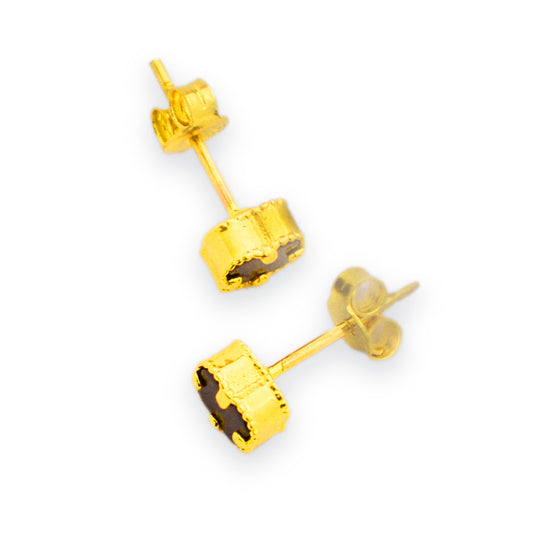 Златни обеци на винт - Van Cleef