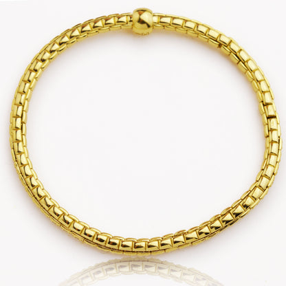 Еластична златна гривна