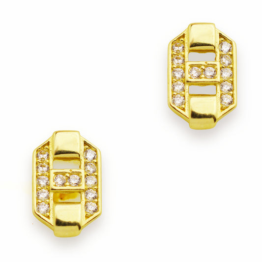 Златни обици на винт