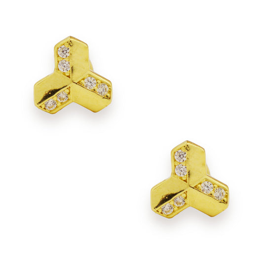 Златни обици на винт