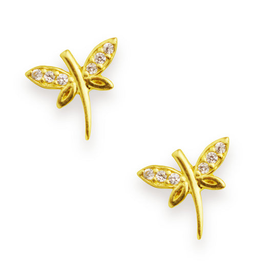 Златни обици на винт - Водно Конче