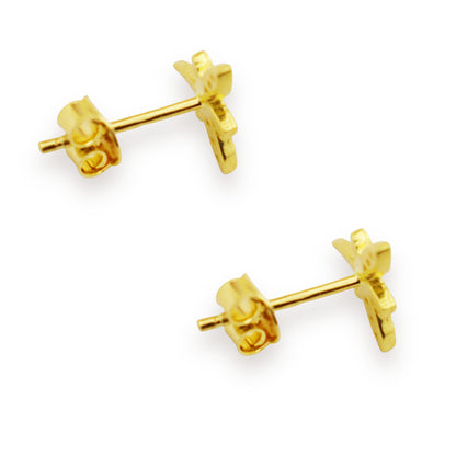 Златни обици на винт - Водно Конче