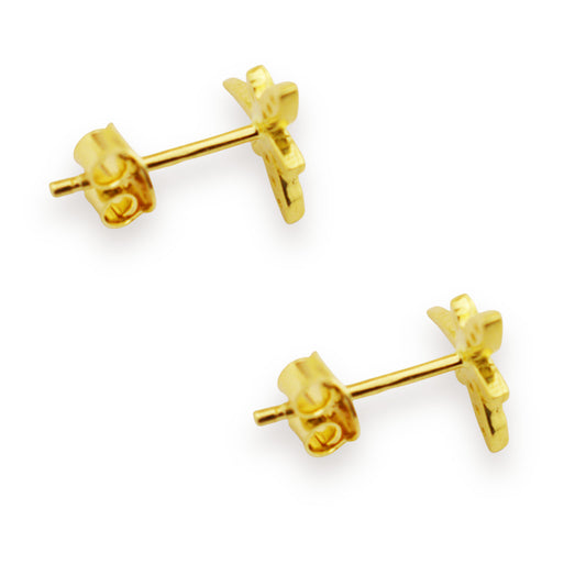 Златни обици на винт - Водно Конче