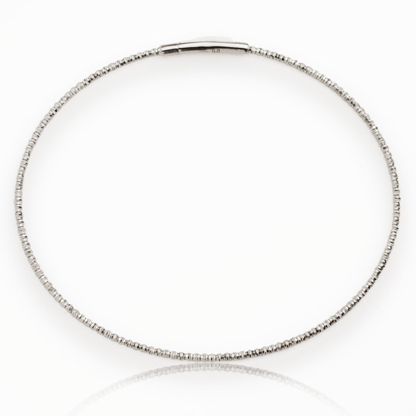 Златна италианска гривна от бяло злато - Yaniko Gold