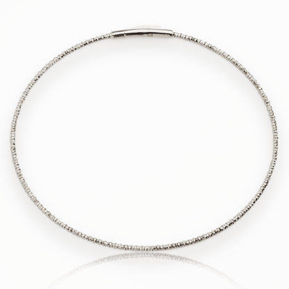 Златна италианска гривна от бяло злато - Yaniko Gold