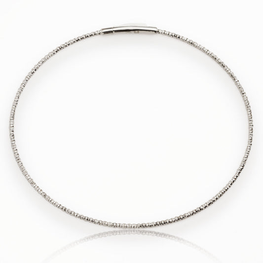 Златна италианска гривна от бяло злато - Yaniko Gold