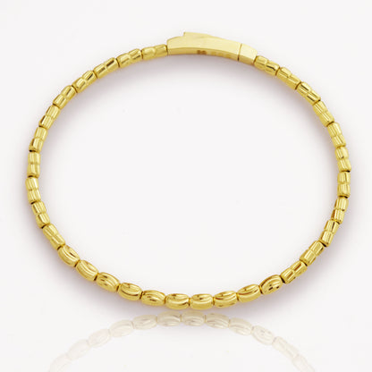 Златна твърда гривна