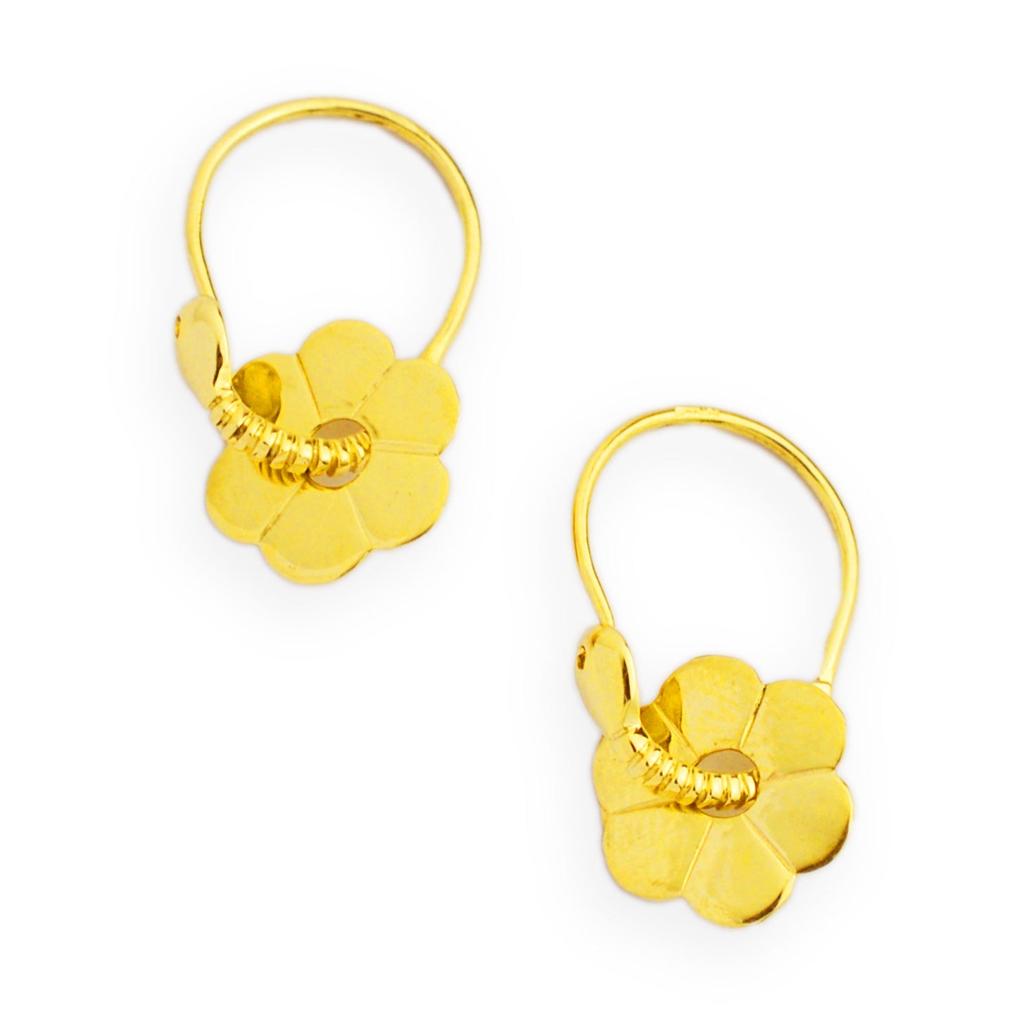 Bulgarian gold earrings Treperushki (large size)