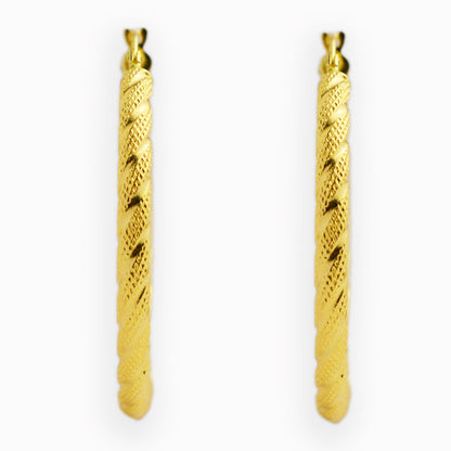 Gold earrings - hoops