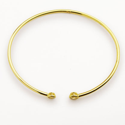 Златна твърда олекотена гривна - Yaniko Gold