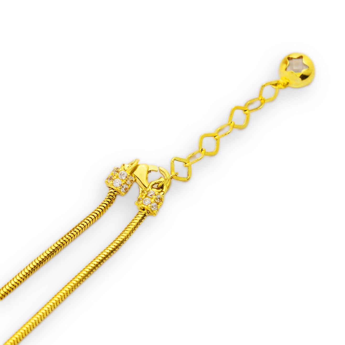 Pandora-style gold chain