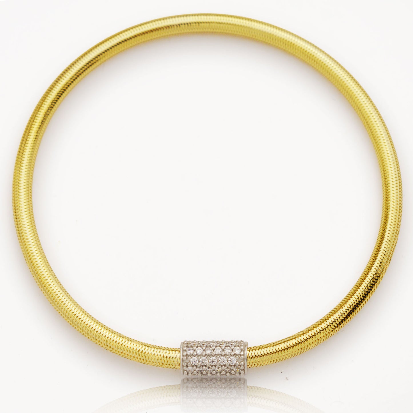 Златна еластична гривна - Yaniko Gold