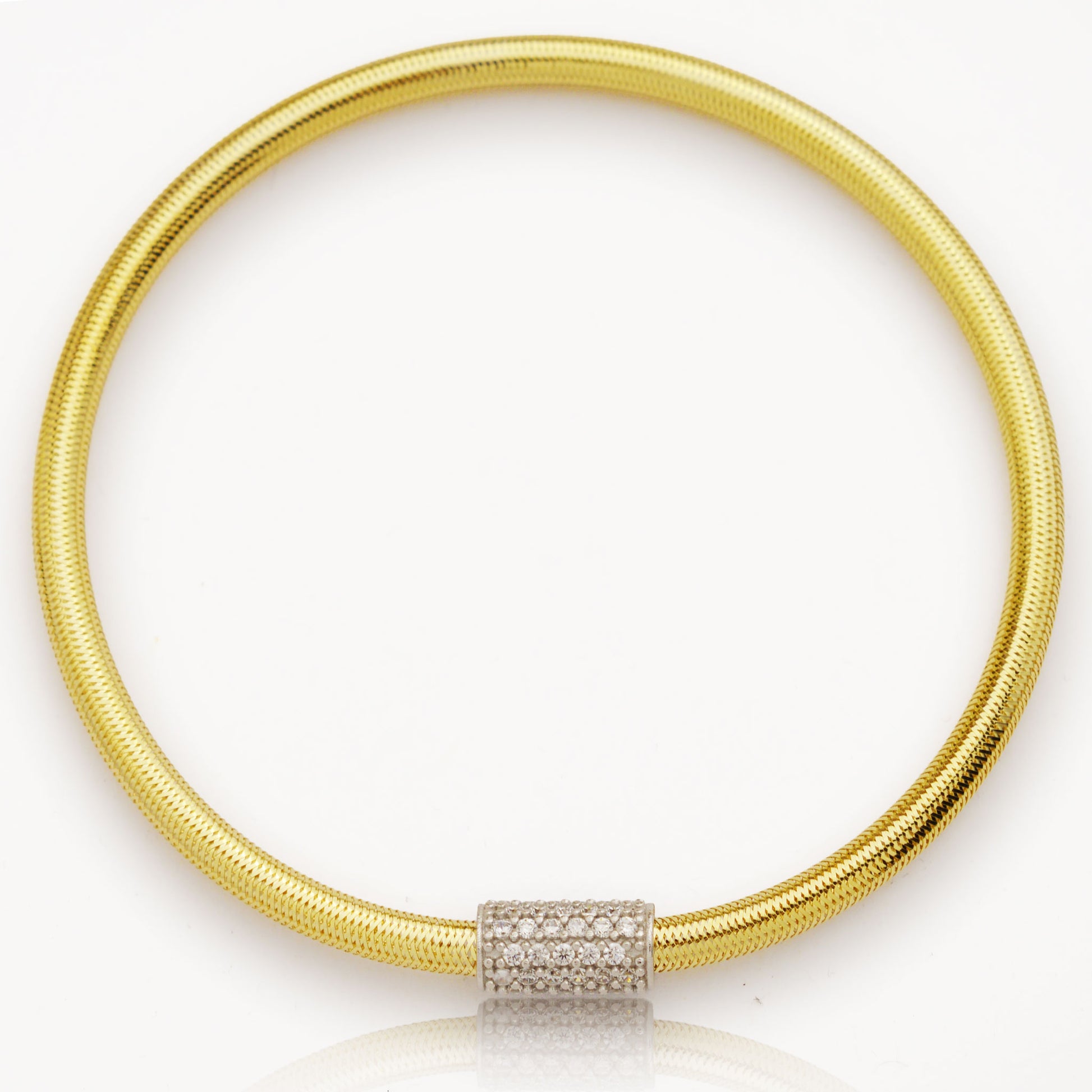 Златна еластична гривна - Yaniko Gold