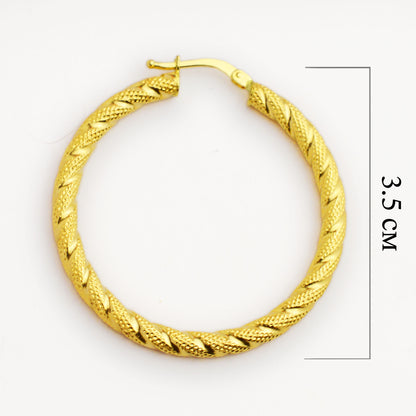 Gold earrings - hoops