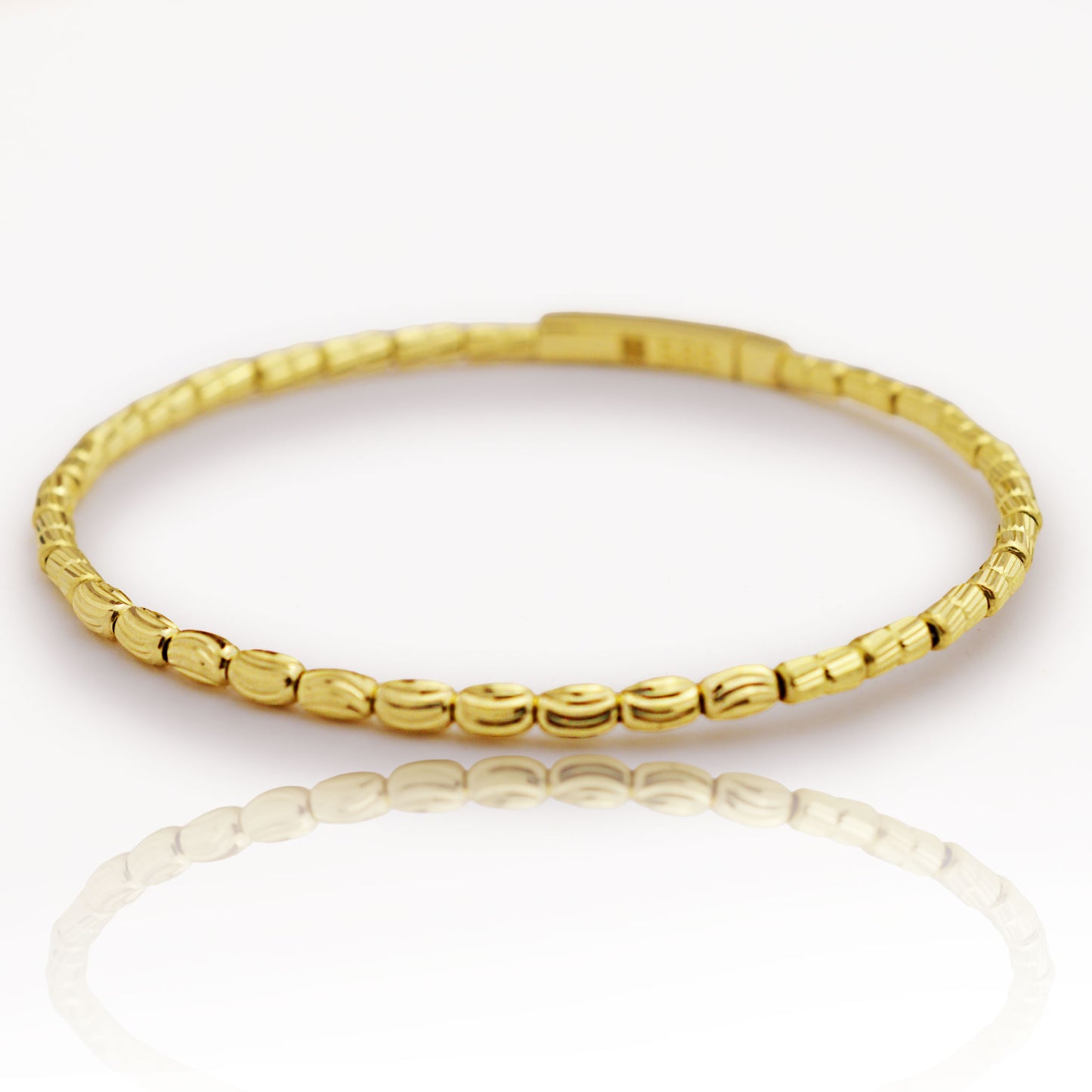 Златна твърда гривна