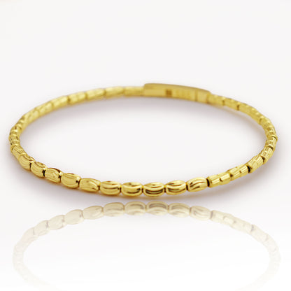 Златна твърда гривна