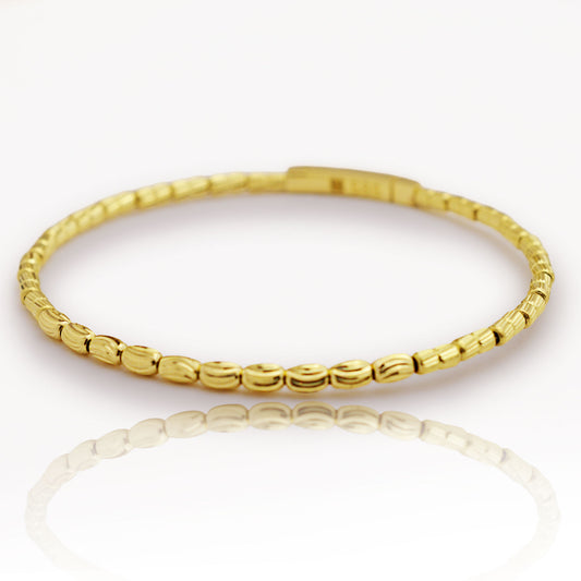 Златна твърда гривна