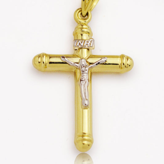 Златна висулка - Кръст (3см)