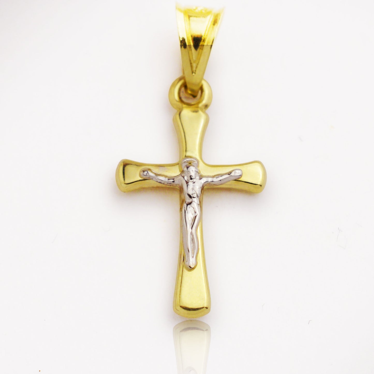 Златна висулка - Кръст (2см)