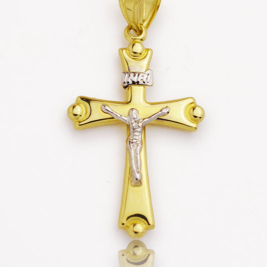 Златна висулка - Кръст (3см)