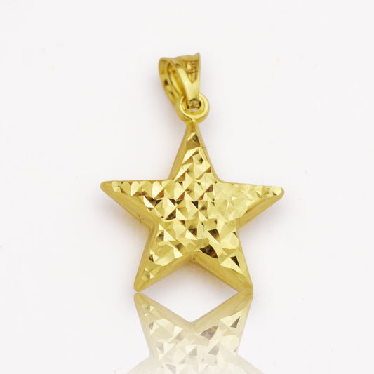 Златна висулка - Звезда (1.5см)