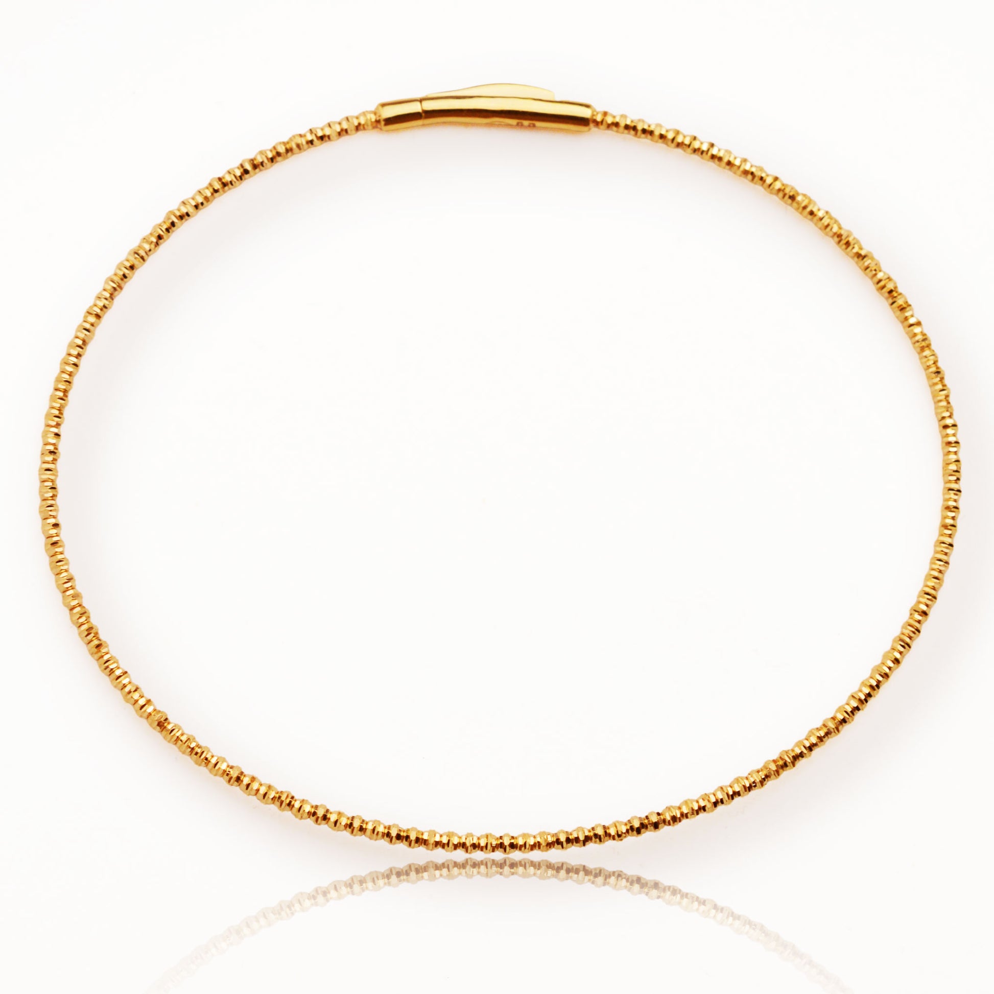 Златна италианска гривна от розово злато - Yaniko Gold