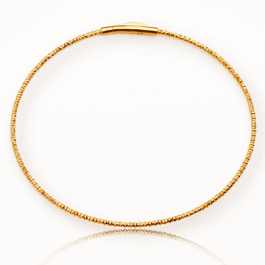 Златна италианска гривна от розово злато - Yaniko Gold