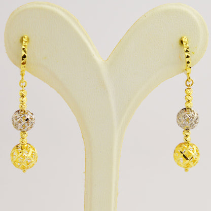 Gold dangle earrings