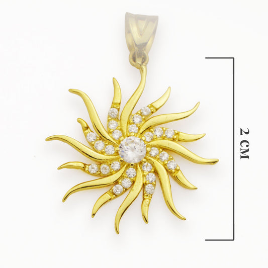 Златна висулка - Слънце - Yaniko Gold