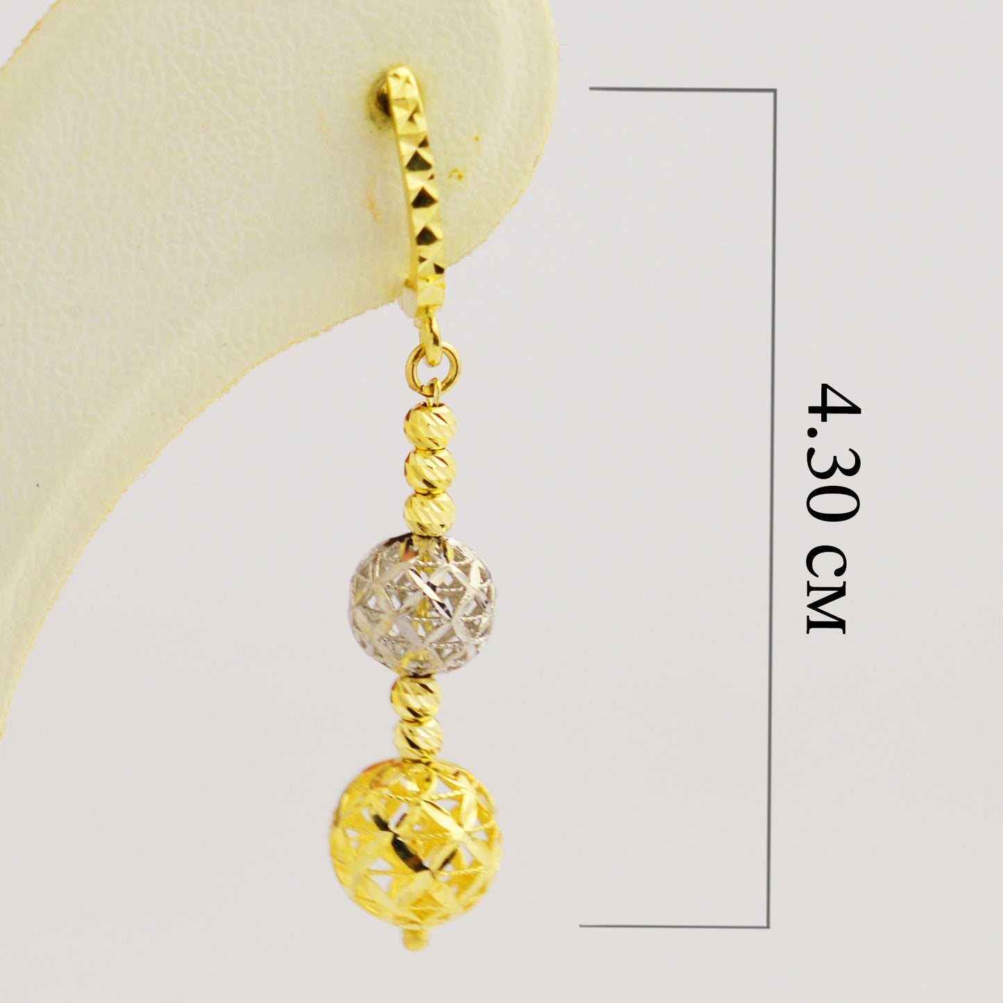 Gold dangle earrings