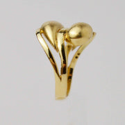 Плътен български пръстен от жълто злато Yaniko Gold