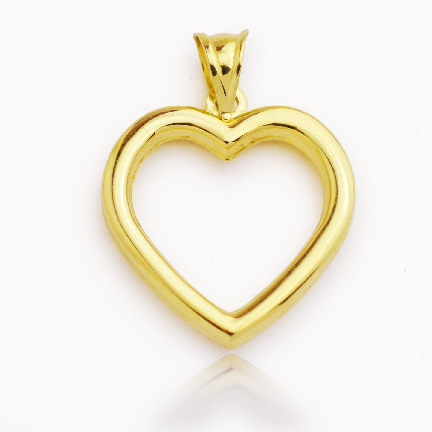 Златна висулка - Сърце (2см)