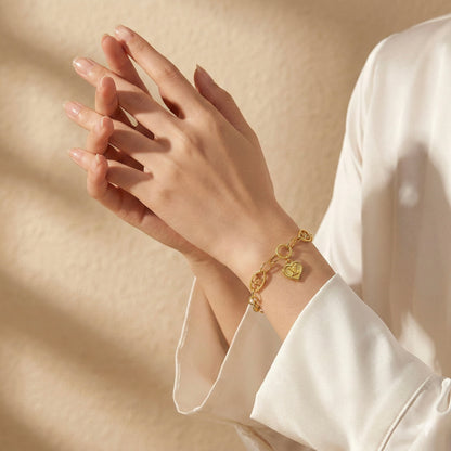 Златна олекотена гривна - Yaniko Gold