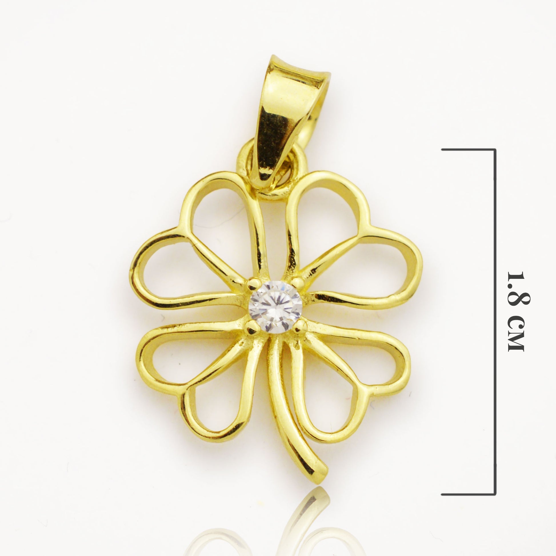 Златна висулка - Детелина - Yaniko Gold