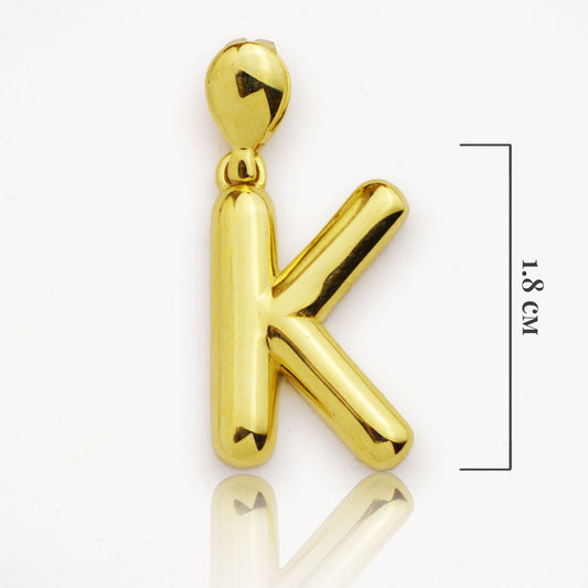 Златна висулка - Буква 'К' - Yaniko Gold