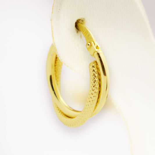 ЗЛатни обици халки (2см)