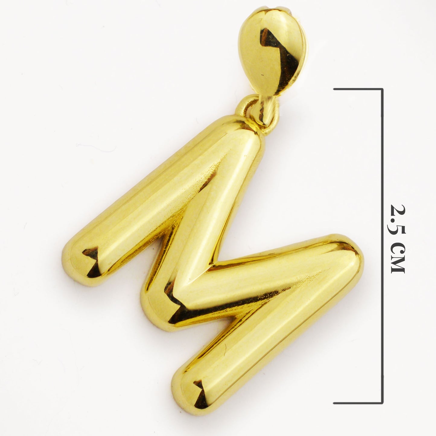 Златна висулка - Буква 'М' - Yaniko Gold