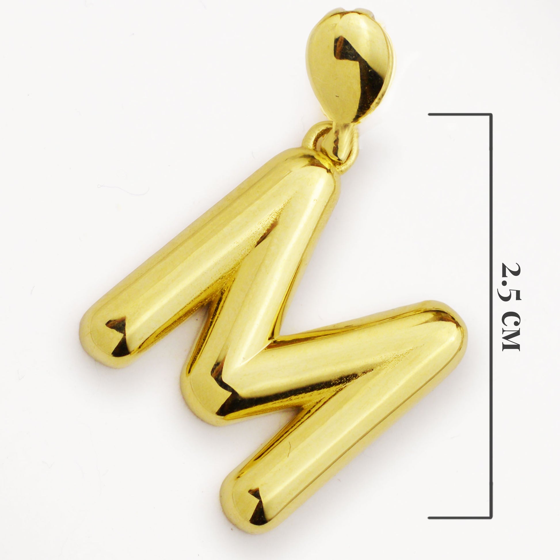 Златна висулка - Буква 'М' - Yaniko Gold