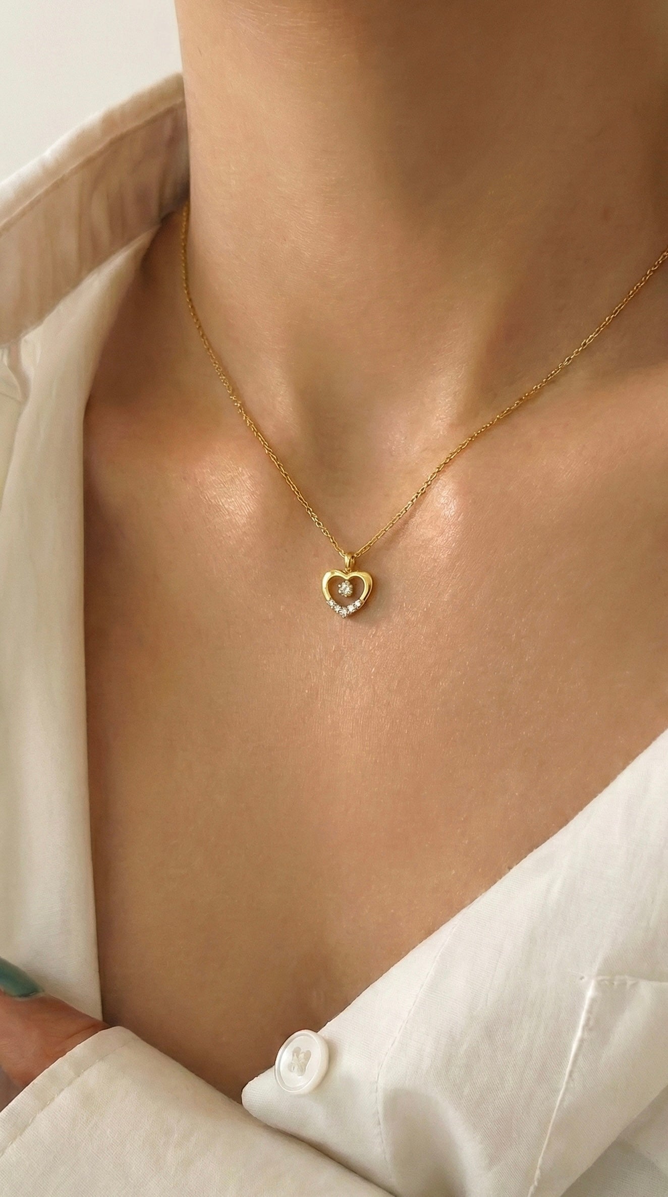 Златно колие - Сърце - Yaniko Gold